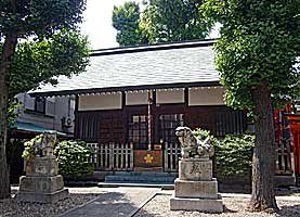 小石川諏訪神社拝殿左より