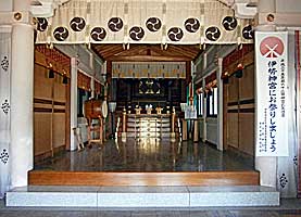小谷野神社拝殿内部