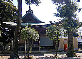 久が原東部八幡神社社殿左側面