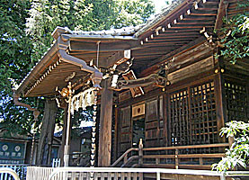 前野東熊野神社拝殿向拝左より