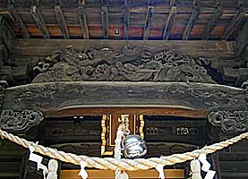 嶺白山神社社殿彫刻