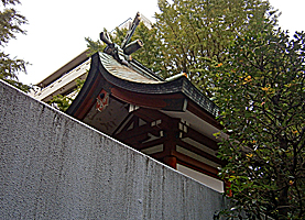 三崎稲荷神社本殿左背面