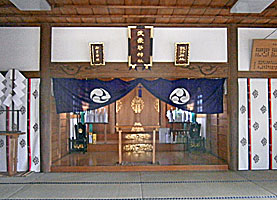 武蔵野神社拝殿内部