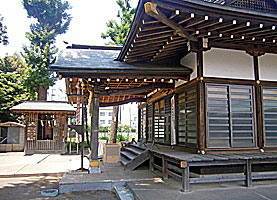 武蔵野神社拝殿向拝左より