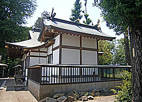 武蔵野神社本殿左背面