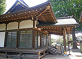 武蔵野神社拝殿向拝右より