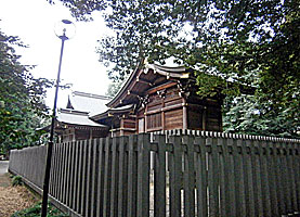 東村山八坂神社（武蔵野牛頭天王）本殿左背面
