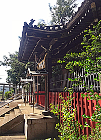中町野良田天祖神社拝殿向拝左側面