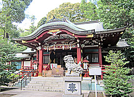 中野氷川神社拝殿左より