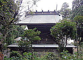 奈良橋八幡神社本殿背面