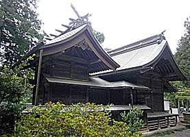 奈良橋八幡神社社殿右側面