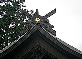 奈良橋八幡神社本殿千木