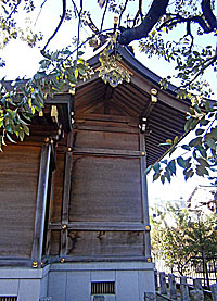 練馬白山神社本殿左側面