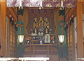 練馬白山神社拝殿内部