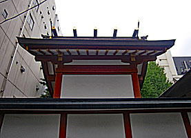 日本橋摂社日枝神社本殿背面
