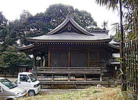 武蔵國二宮神社拝殿左側面