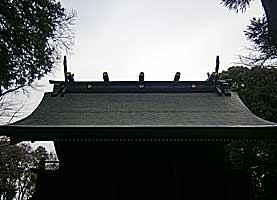 武蔵國二宮神社本殿背面