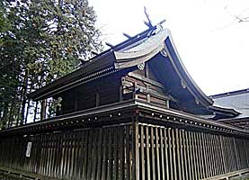 武蔵國二宮神社本殿右背面