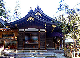 武蔵新田神社拝殿右側面