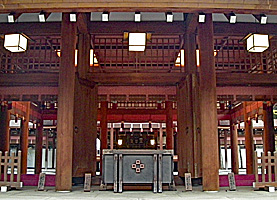東京乃木神社拝所