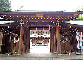 荻窪八幡神社神門近景