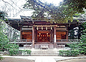 奥澤神社拝殿正面