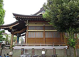 大森諏訪神社上社拝殿左側面