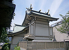 大島愛宕神社本殿左背面
