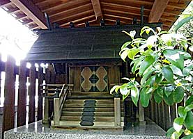 小石川太田神社社殿近景左より