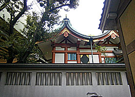 鮫洲八幡神社本殿右側面