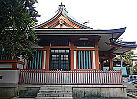 鮫洲八幡神社拝殿右側面