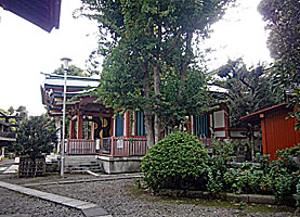 鮫洲八幡神社拝殿左側面