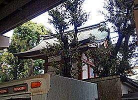 鮫洲八幡神社本殿右背面