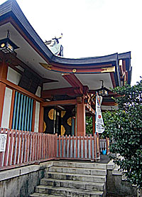 鮫洲八幡神社拝殿向拝右側面