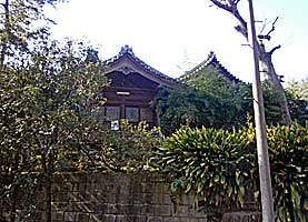 千束八幡神社（洗足池八幡宮）社殿左側面