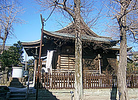澁江白髭神社拝殿左側面