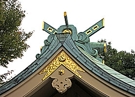 志茂熊野神社本殿千木
