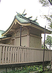 志茂熊野神社本殿背面