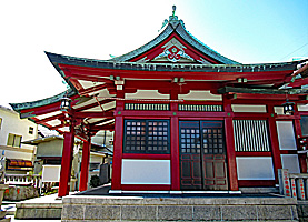 葛飾篠原稲荷神社拝殿左側面