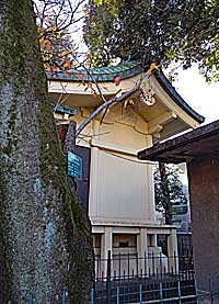 駒込妙義神社本殿左側面