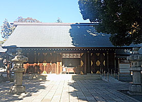 東京松蔭神社拝殿近景