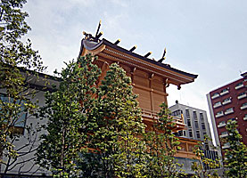 東京水天宮拝殿左背面