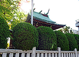 西亀有砂原高木神社本殿左背面