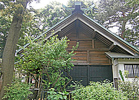 田端神社拝殿左側面