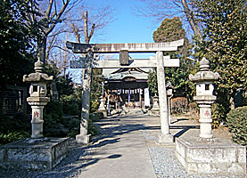 立川熊野神社参道