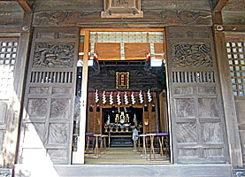 立川熊野神社拝所