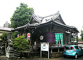 高田氷川神社社殿全景左より