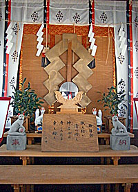 高田姫稲荷神社社殿内部