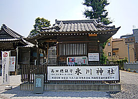 高田姫稲荷神社社殿左側面