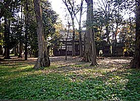高松八幡神社本殿遠景背面